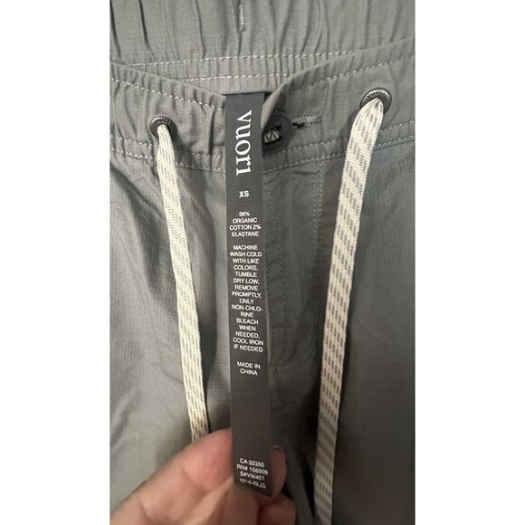 Vuori Pants Womens Size XS Olive Green Ripstop Mid Rise Full Length Zip Pocket - Picture 2 of 6